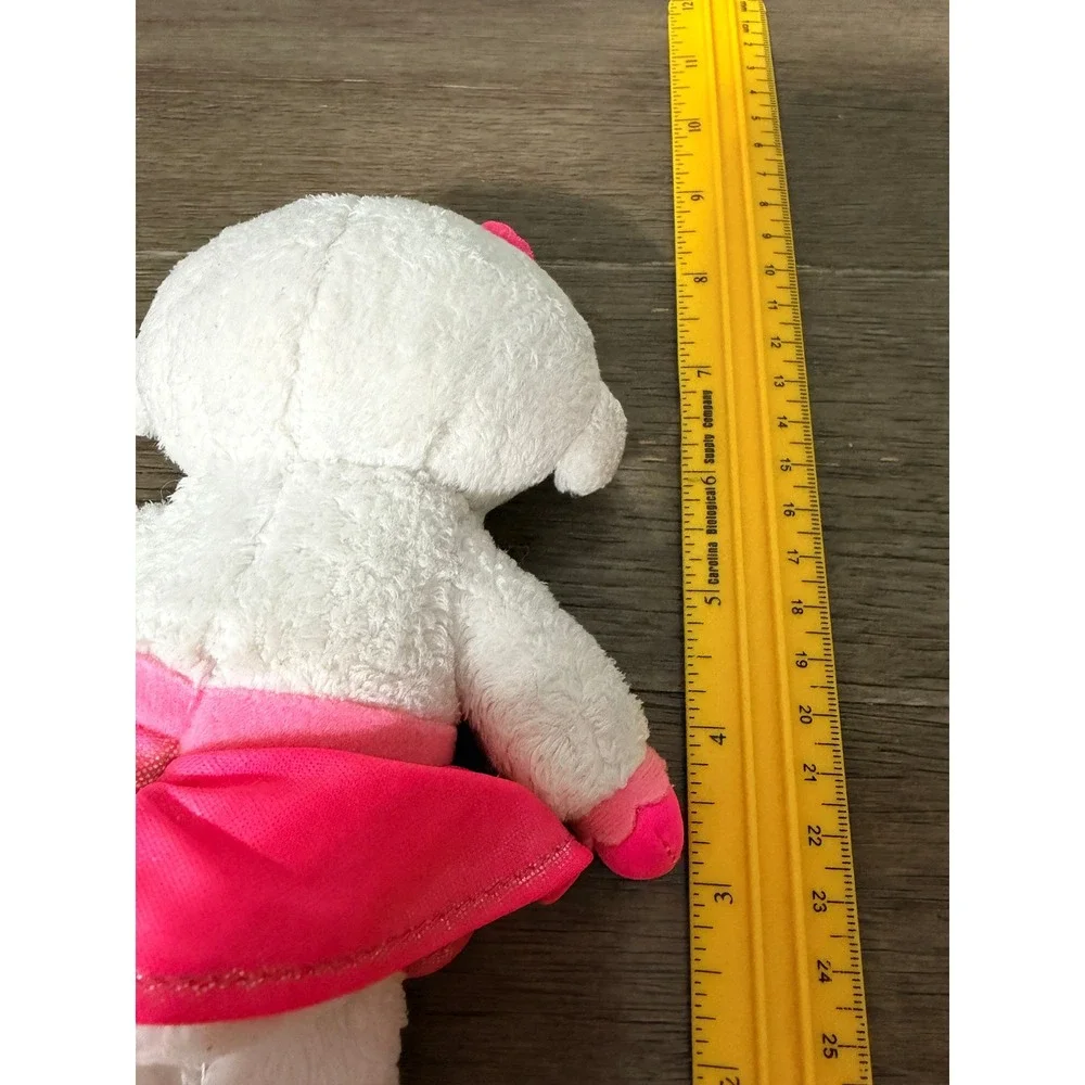 Ty Disney Doc McStuffins Lambie Plush Beanie Baby Pink Tutu White Lamb 7
